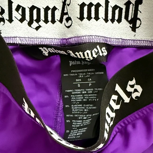 Palm Angels Purple Leggings - Picture 3 of 3